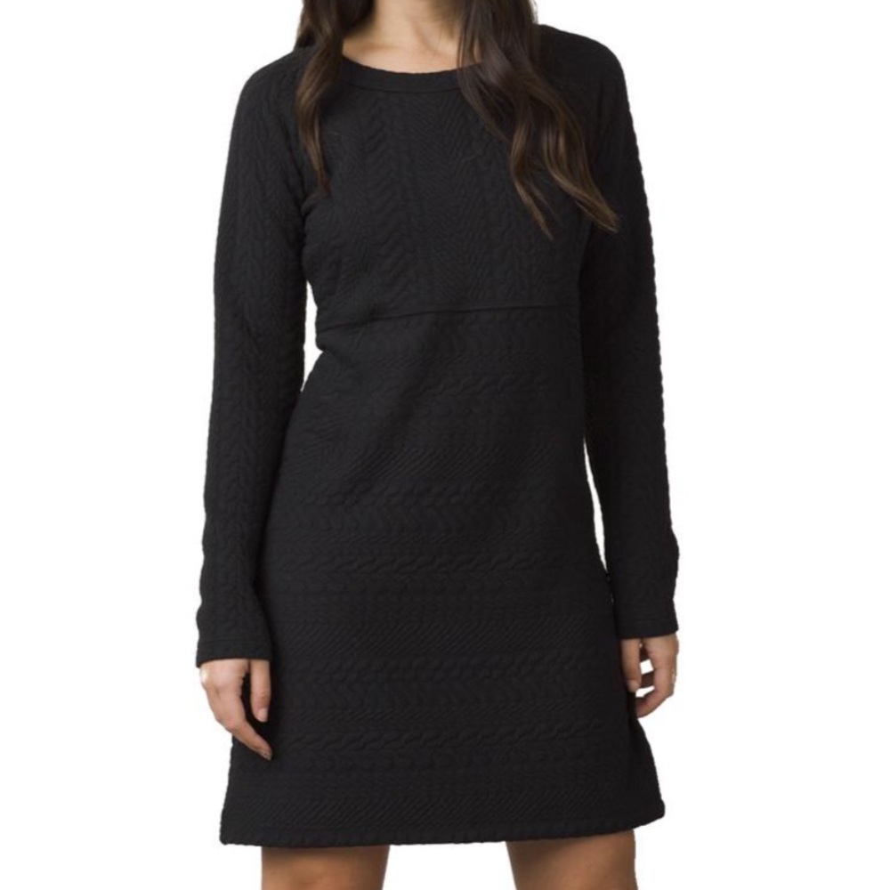PrAna | Macee Textured Jacquard Knit Dress Long Sleeve | Sz Medium